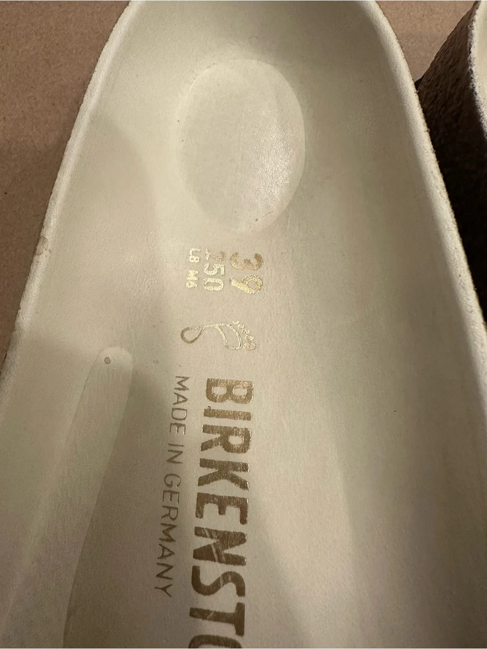 Birkenstock Madrid Cream Gloss Slides - Picture 4 of 10